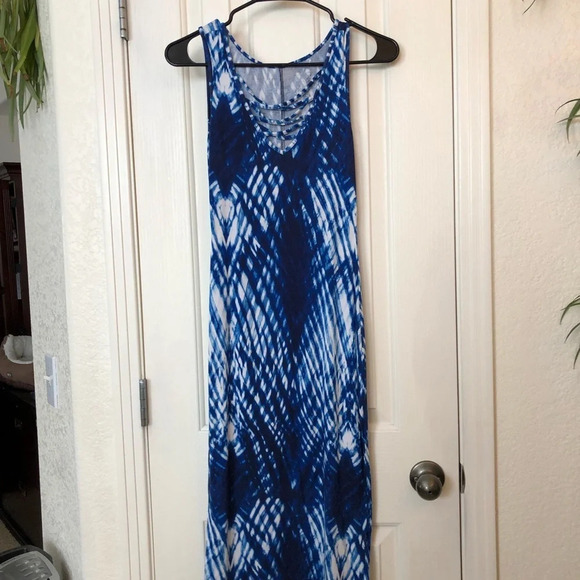 Blue and White BodyCon Dress Size XS - Picture 1 of 5